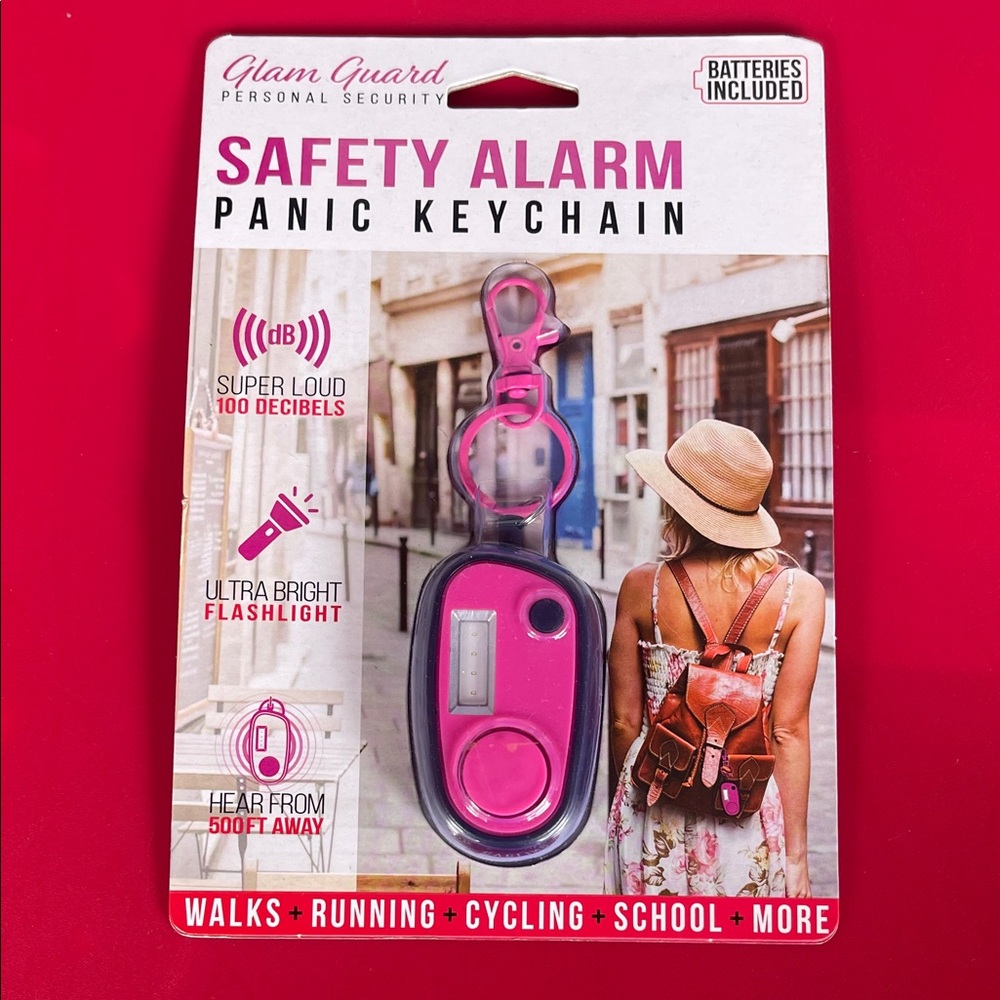❤️NEW!!!❤️ Pink Safety Alarm Panic Keychain - Personal Security